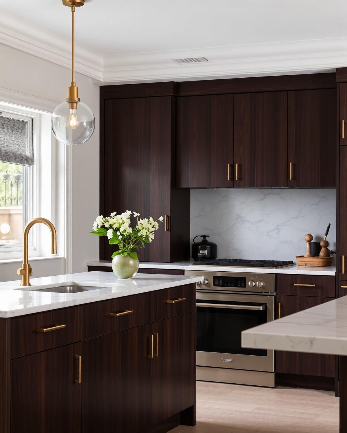 Kuchyňská linka v ořechu